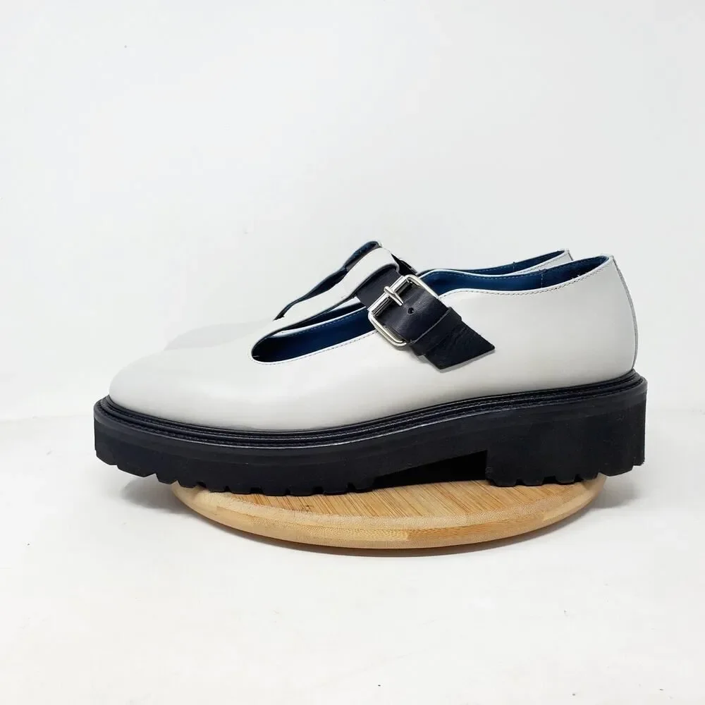 Paul Smith Mary Jane Shoes‎ Womens 41 Chunky Platform Lug Academia Daisy Italy